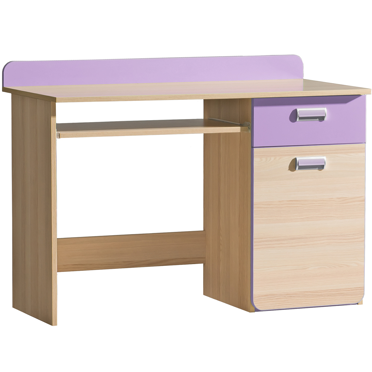 Písací stôl LOREN LR10 jaseň / fialový
