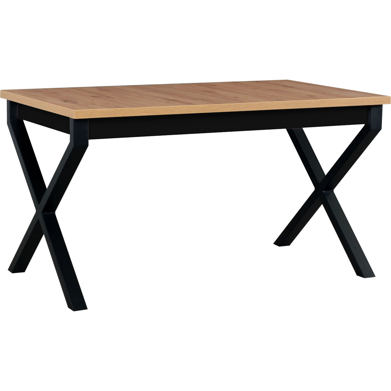 Stôl IKON 1 80x140/180 artisan laminát / čierny
