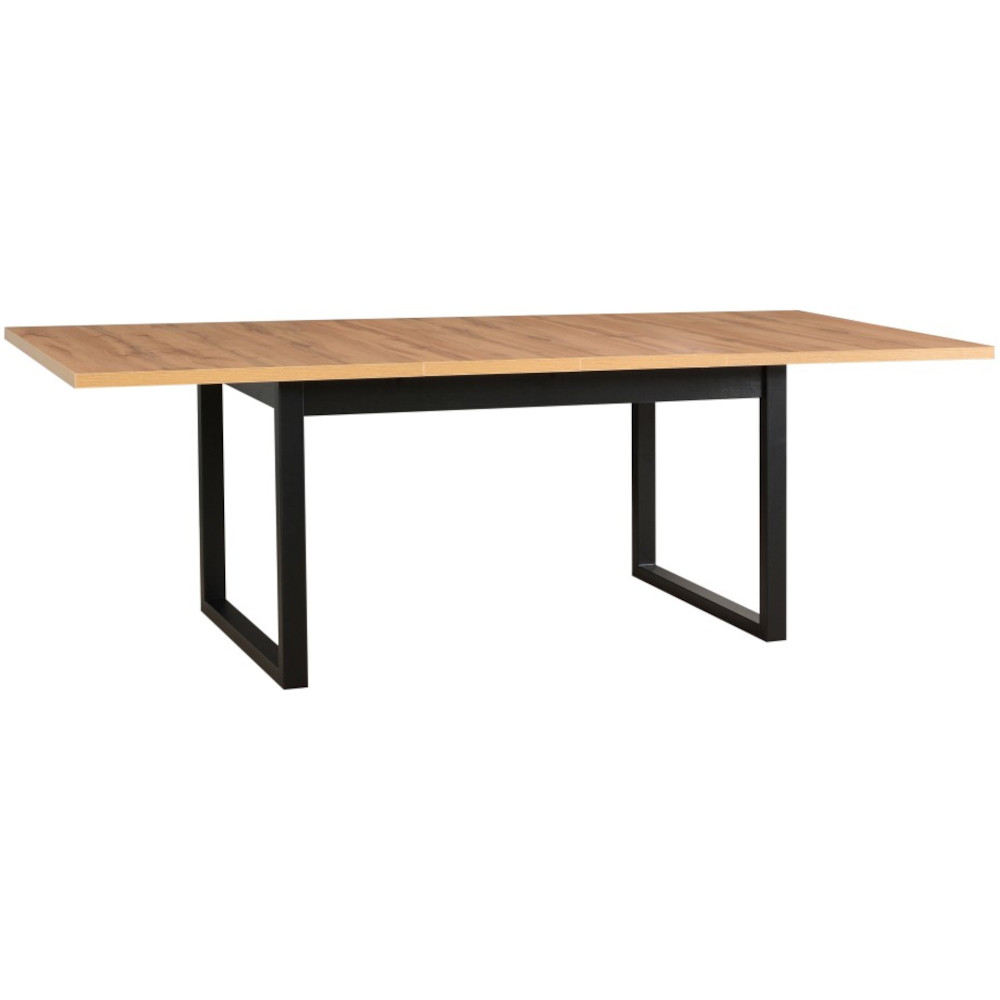 Stôl IKON 3 L artisan laminát / čierny