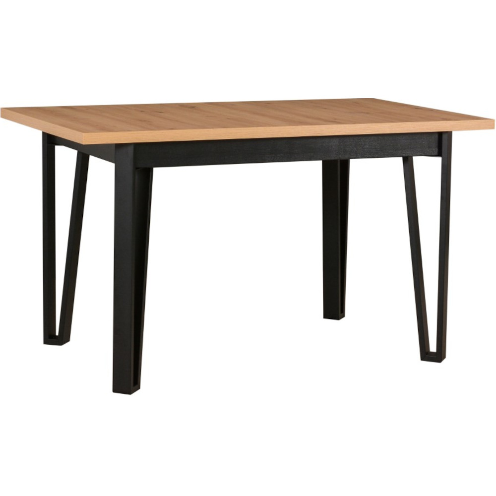 Stôl IKON 5 artisan laminát / čierny
