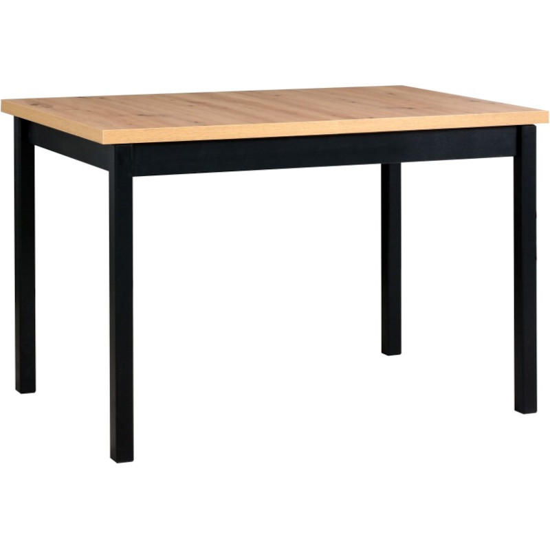 Stôl MAX 10 70x120/160 artisan laminát / čierny