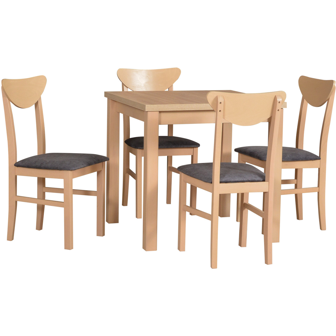 Stôl MAX 8 sonoma laminát + stoličky LEO 2 (4 ks) sonoma / 16B