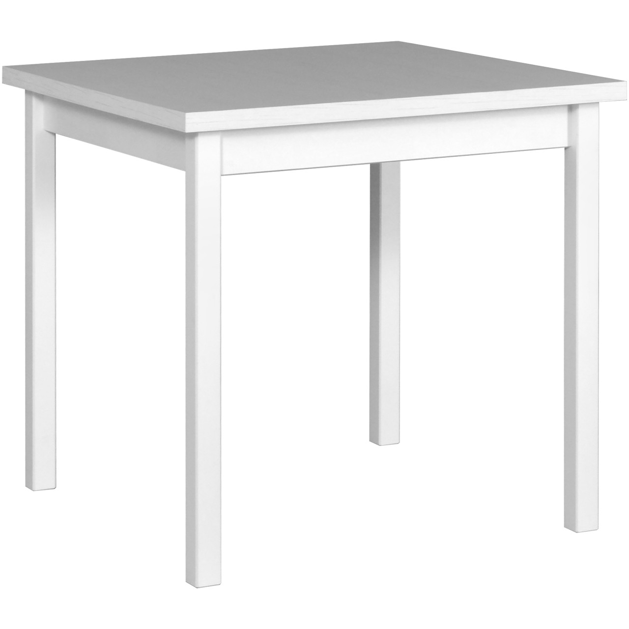 Stôl MAX 9 80x80 biely laminát