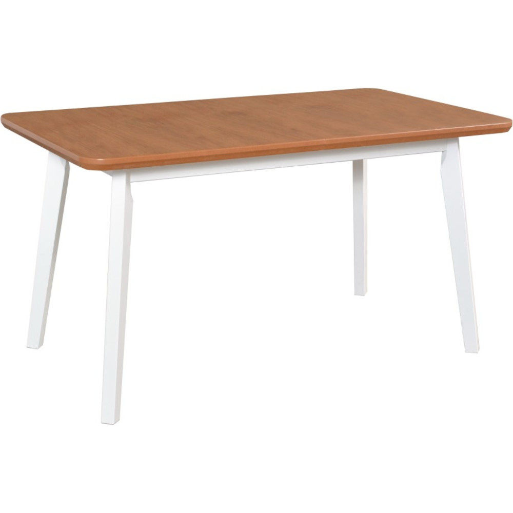 Stôl OSLO 7 80x140/180 dubová dyha / biely