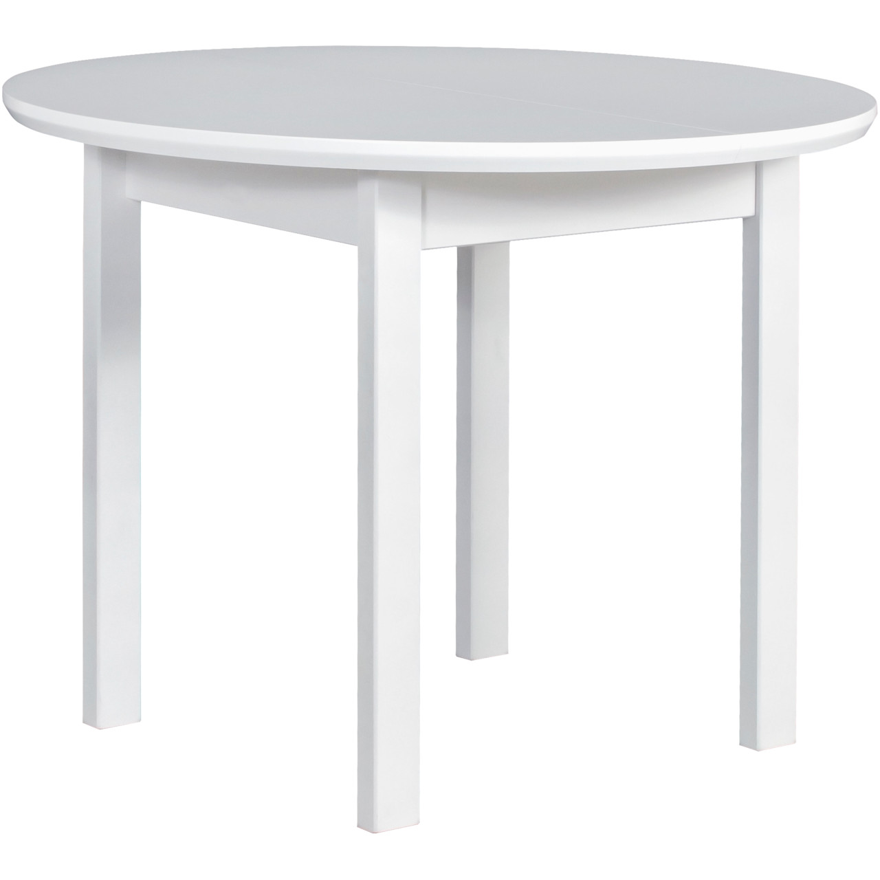 Stôl POLI 1 100x100/130 biely MDF