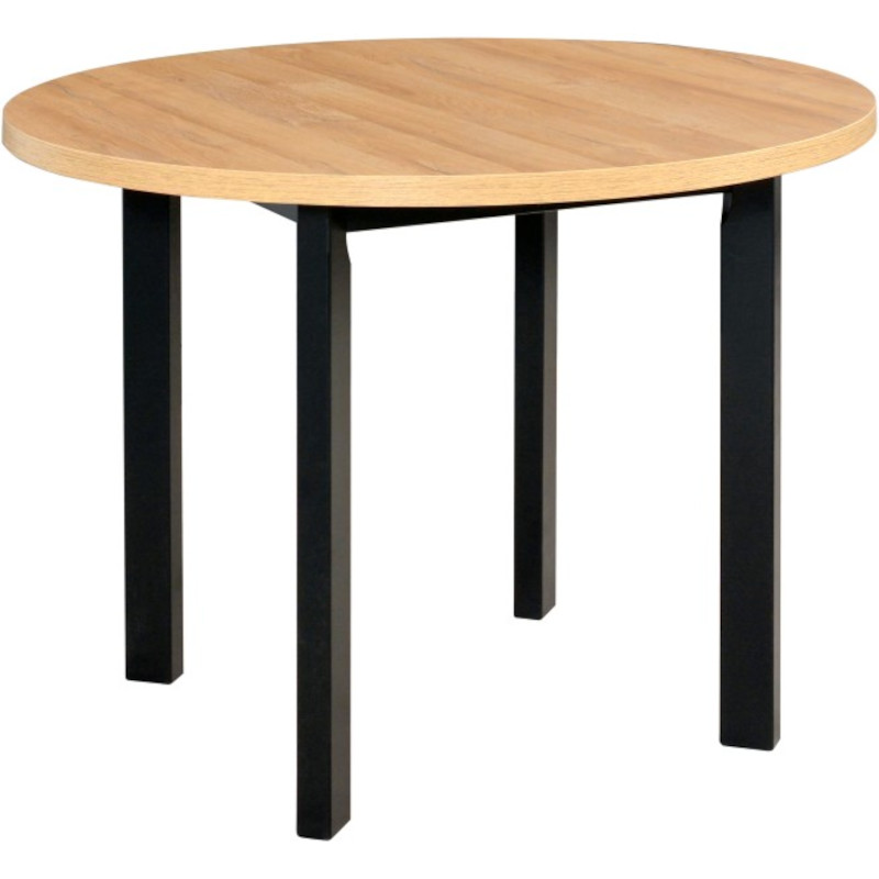 Stôl POLI 2 100x100 grandson laminát / čierny