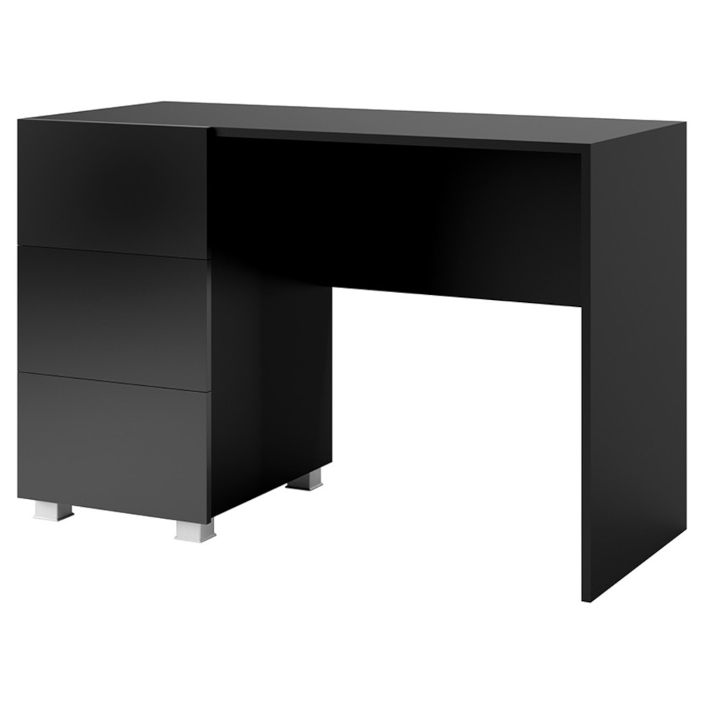Písací stôl CALABRIA CL7 čierny / čierny lesk