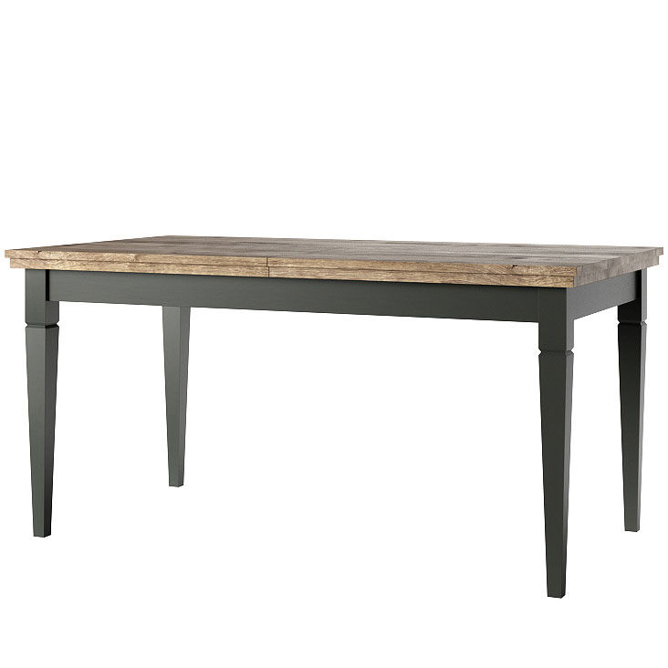 Rozkladací stôl TEVORA EV92 zelený / dub lefkas