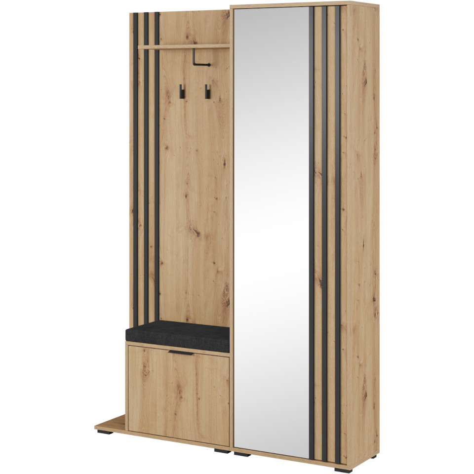 Čierny remeselnícky šatník Laila Dab