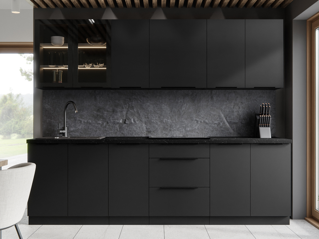 lempert set siena 2 260 silvia kitchen 2 čierna čierna