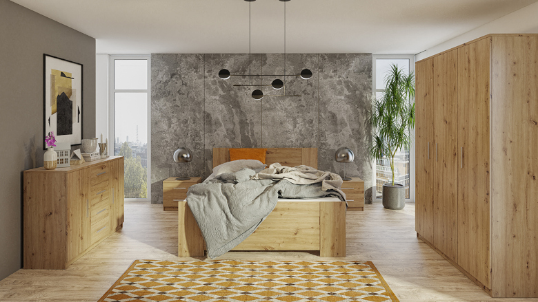 dubová spálňa Boney 8 Artisan