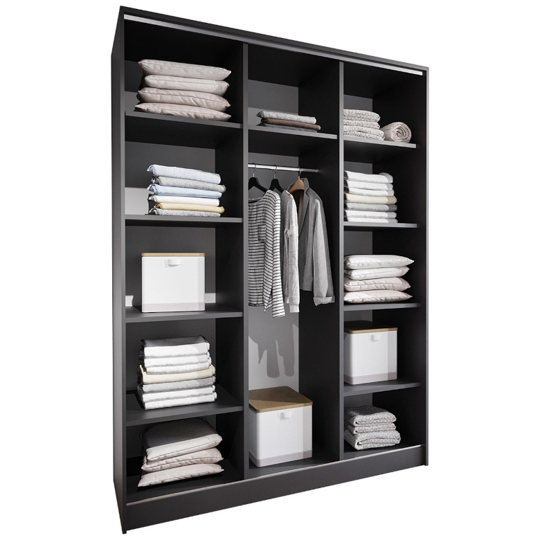 otvorená skriňa Merv K1 150 čierna