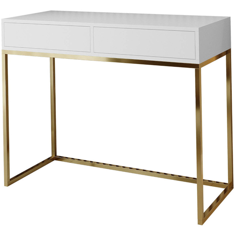 Toaletný stolík Alicante 100 zlato-biely