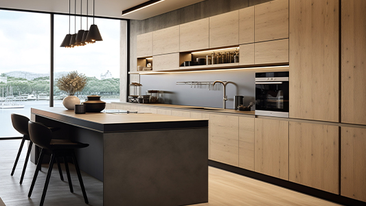Moderná kuchyňa s drevom - inšpirácie a nábytok