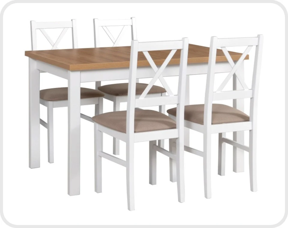 Stôl ALBA 1 + stoličky NILO 10