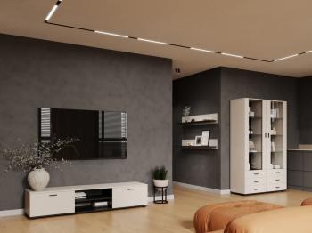 Obývacia stena SINDI 4J kašmír / čierna