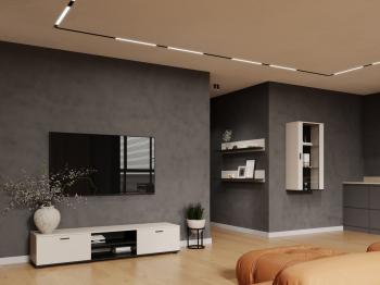 Obývacia stena SINDI 5J kašmír / čierna