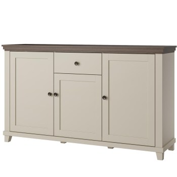 Komoda TEVORA EV47 svetlobéžová / dub dunin