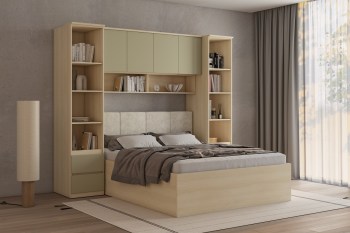 Spálňa LERRA 3 dub lindberg / eukalyptus