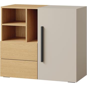 Komoda 1D2S LORI 08 kašmír / dub jarný