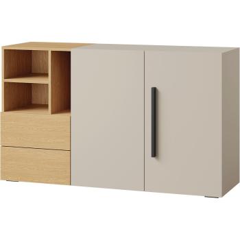 Komoda 2D2S LORI 07 kašmír / dub jarný